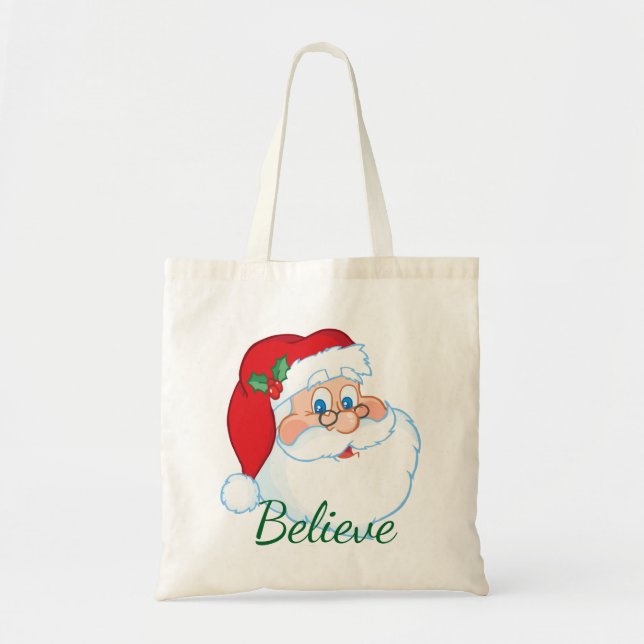 Weihnachts-Tasche mit dem Weihnachtsmann Tragetasche (Vorne)