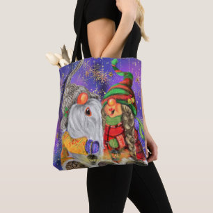 Weihnachts-Tasche mit glücklichen Gnomen Tasche