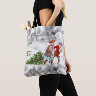 Weihnachts-Taschentücher für Frauen, Vintage Tasche