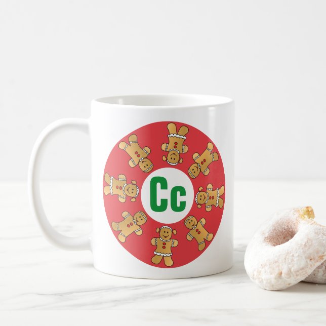 Weihnachts-Tasse 11 oz. "Tasse von Lebkuchen" Kaffeetasse (Mit Donut)