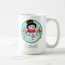 Weihnachts-Tasse des Schneemanns: Sippe im Urlaub