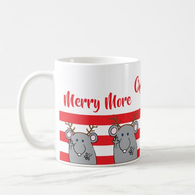 Weihnachts-Tasse "Frohe Weihnachten kommt!" Kaffeetasse (Links)