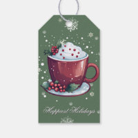 Weihnachts-Tasse heiße Schokolade | Grün
