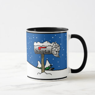 Weihnachts-Tasse in der Mailbox Tasse