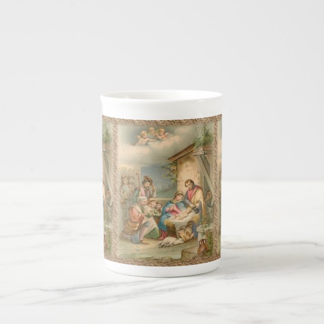 Weihnachts-Tasse, Jesus Christus Prozellantasse (Vorderseite)