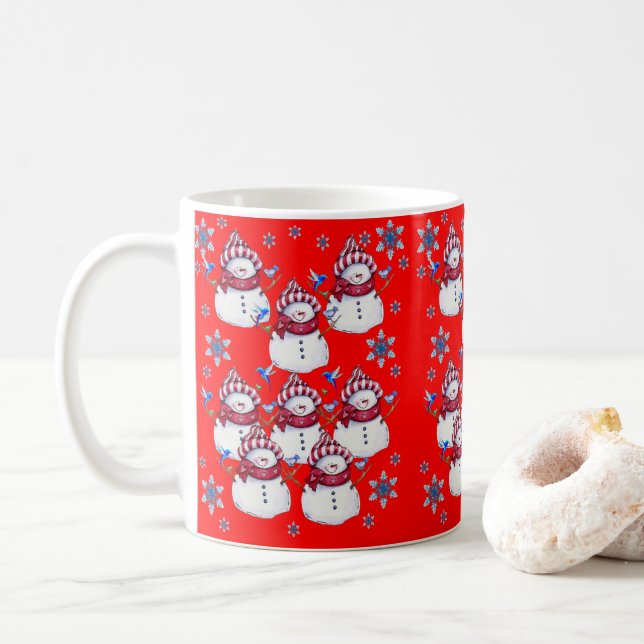 Weihnachts-Tasse Kaffeetasse (Mit Donut)