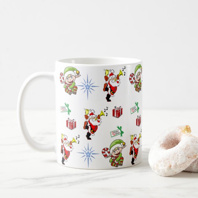Weihnachts-Tasse Kaffeetasse (Mit Donut)