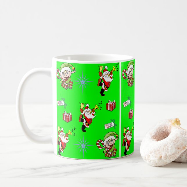 Weihnachts-Tasse Kaffeetasse (Mit Donut)