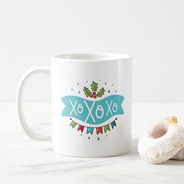 Weihnachts-Tasse mit 2 Designs Kaffeetasse (Mit Donut)
