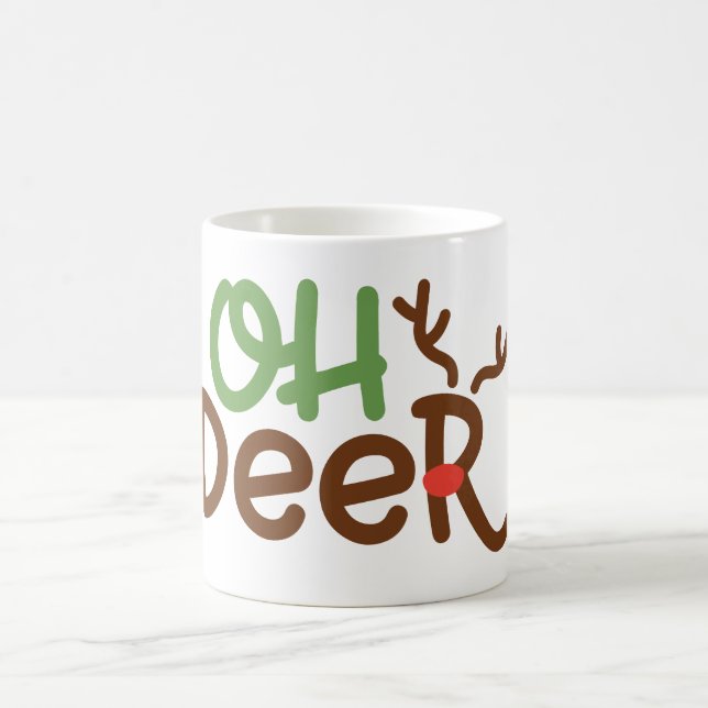 Weihnachts-Tasse: Oh Deer Kaffeetasse (Mittel)