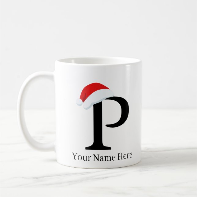 Weihnachts-Tasse "P" Kaffeetasse (Links)