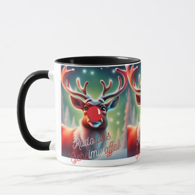 Weihnachts-Tasse - Reeindeer Rudolph- Tasse (Links)