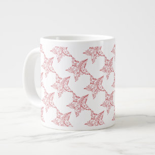 Weihnachts-Tasse, Star Design Jumbo-Tasse