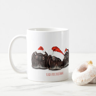 Weihnachts-Tasse "Weihnachtsfertig" Sleepy Hippos Kaffeetasse