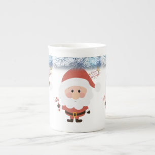 Weihnachts-Tasse, Weihnachtsmann Prozellantasse