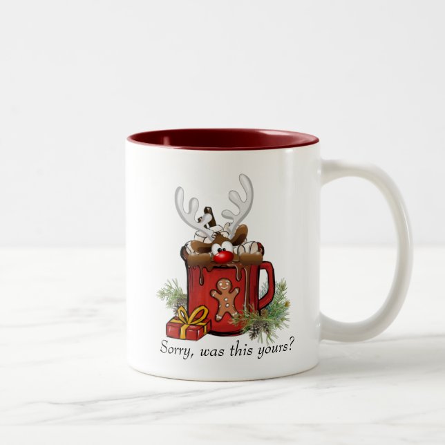 Weihnachts-Tasse Zweifarbige Tasse (Rechts)