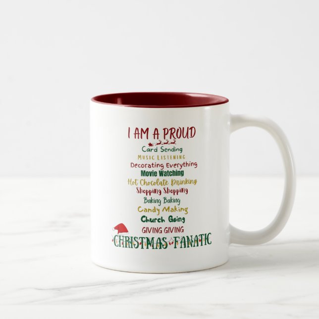 Weihnachts-Tasse Zweifarbige Tasse (Rechts)