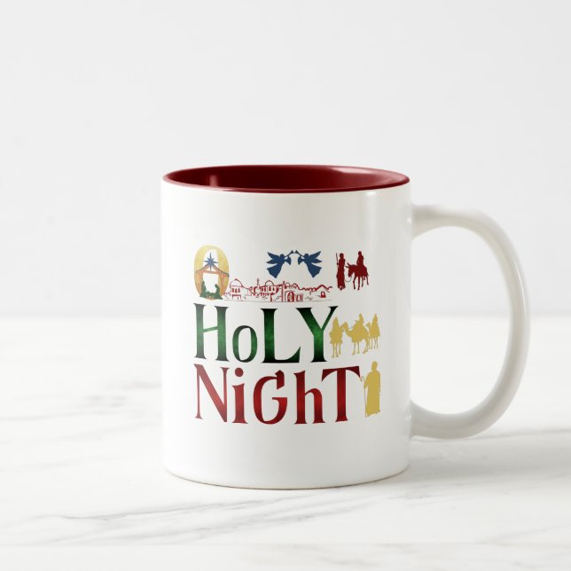 Weihnachts-Tasse Zweifarbige Tasse (Rechts)