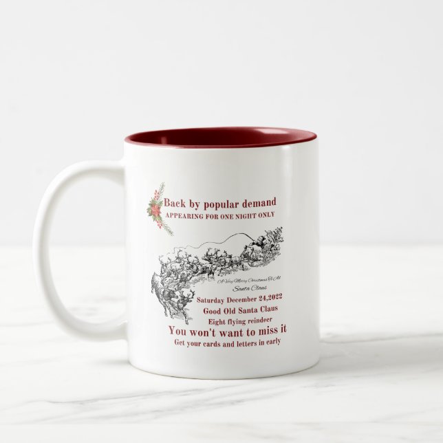 Weihnachts-Tasse Zweifarbige Tasse (Links)