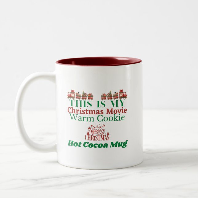 Weihnachts-Tasse Zweifarbige Tasse (Links)