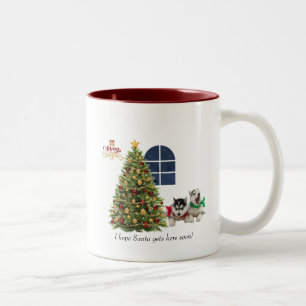 Weihnachts-Tasse Zweifarbige Tasse