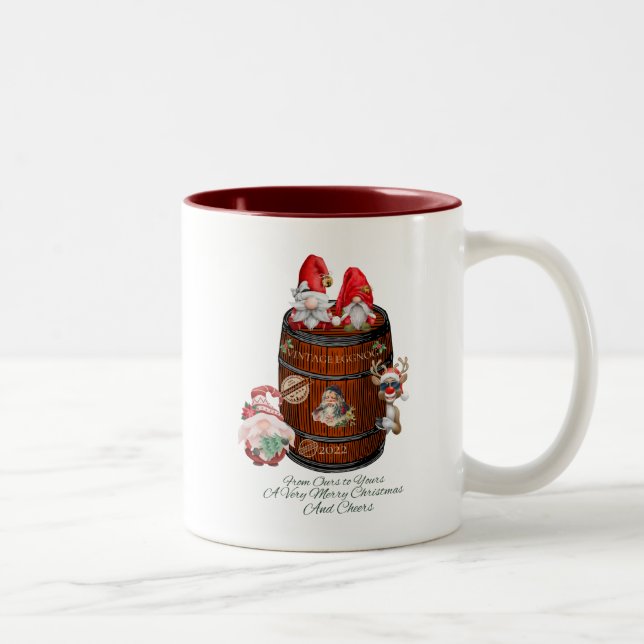 Weihnachts-Tasse Zweifarbige Tasse (Rechts)