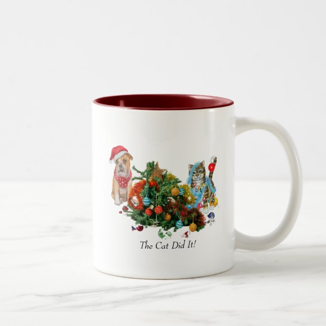 Weihnachts-Tasse Zweifarbige Tasse (Rechts)