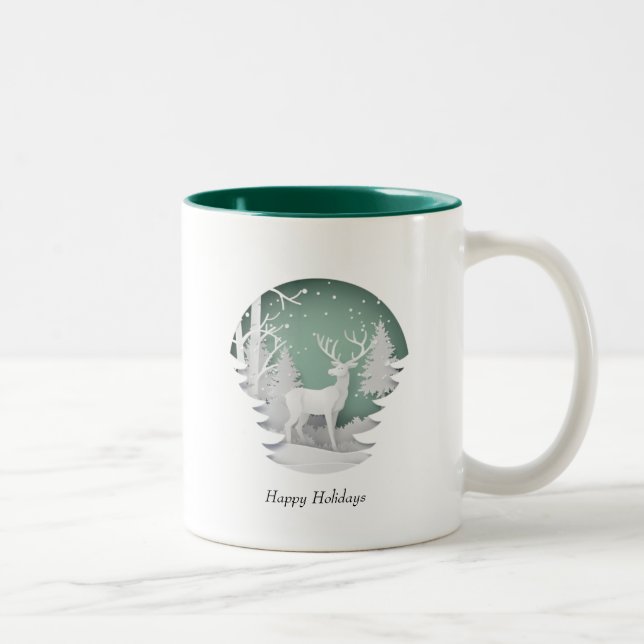 Weihnachts-Tasse Zweifarbige Tasse (Rechts)