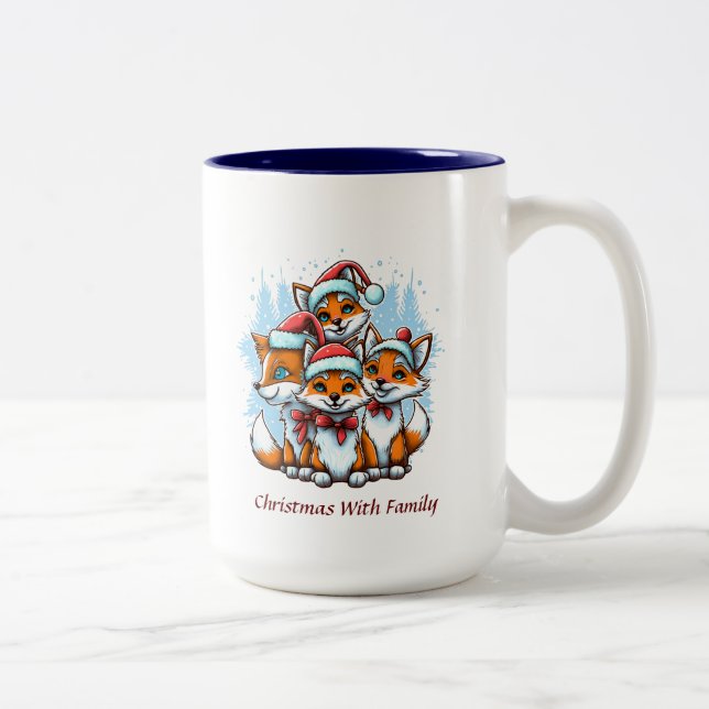 Weihnachts-Tasse Zweifarbige Tasse (Rechts)
