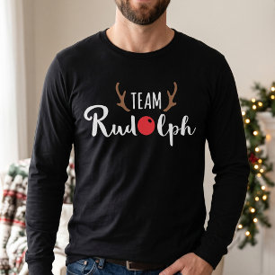 Weihnachts-Team-Rudolph-Shirt - Rentiergeweih T-Shirt