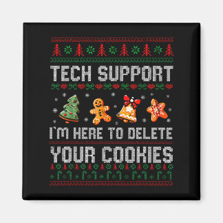 Weihnachts-Tech-Support hier, um Cookies Xmas zu l Magnet