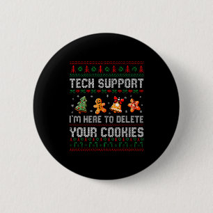 Weihnachts-Tech-Support hier, um Cookies zu lösche Button
