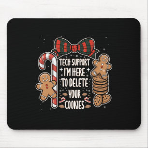 Weihnachts-Tech unterstützt hier, Cookies zu lösch Mousepad