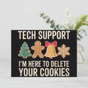 Weihnachts-Tech-Unterstützung hier, um Cookies zu Feiertagskarte