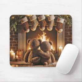 Weihnachts-Teddy-Bären schnüren Mousepad