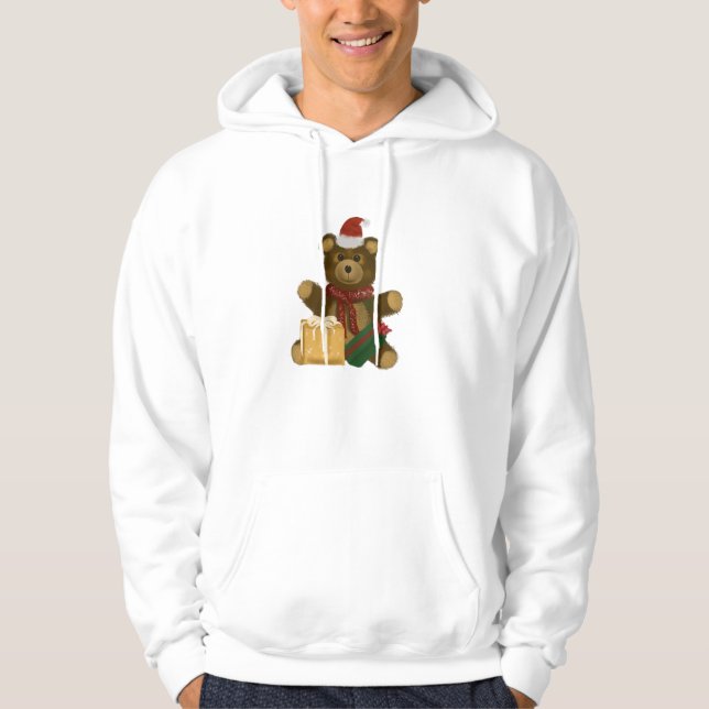 Weihnachts-Teddybär Hoodie (Vorderseite)