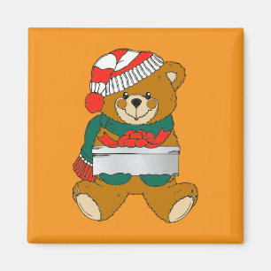 Weihnachts-Teddybär Magnet