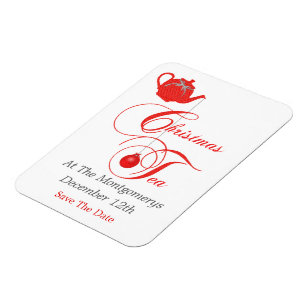 Weihnachts-Teeparty, Termin vormerken Magnet