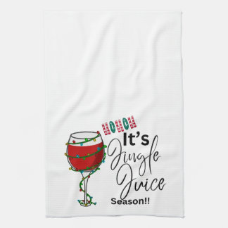 Weihnachts-Teetuch - Es ist Jingle-Juice-Saison Geschirrtuch