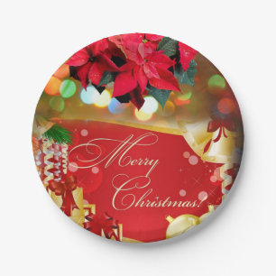 Weihnachts-Teller, frohe Weihnachten Pappteller