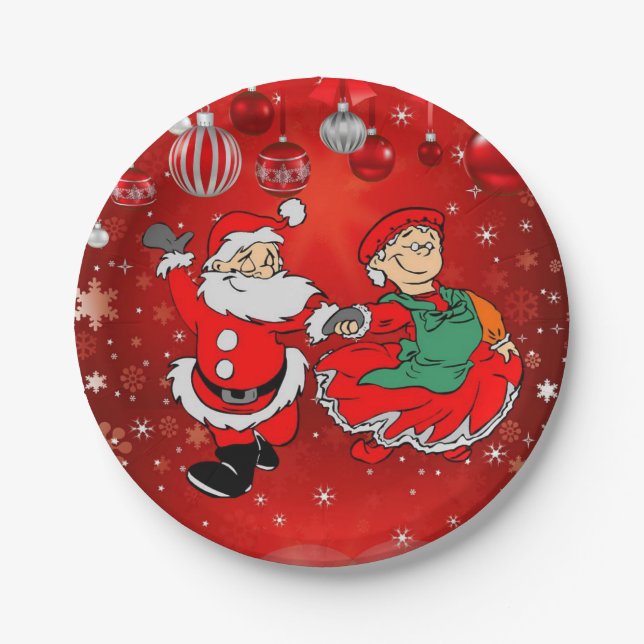 Weihnachts-Teller Pappteller (Vorderseite)