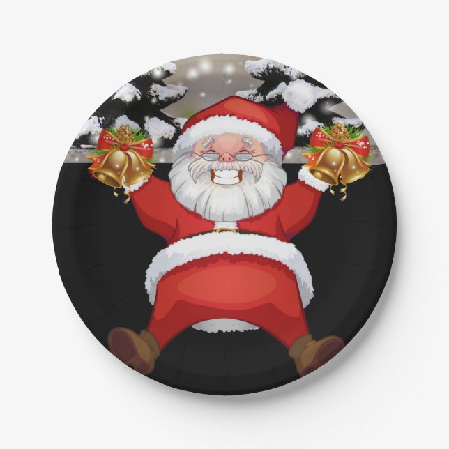 Weihnachts-Teller Pappteller (Vorderseite)