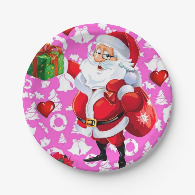Weihnachts-Teller Pappteller (Vorderseite)