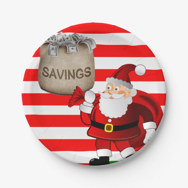 Weihnachts-Teller Pappteller (Vorderseite)