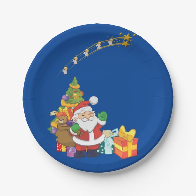 Weihnachts-Teller Pappteller (Vorderseite)