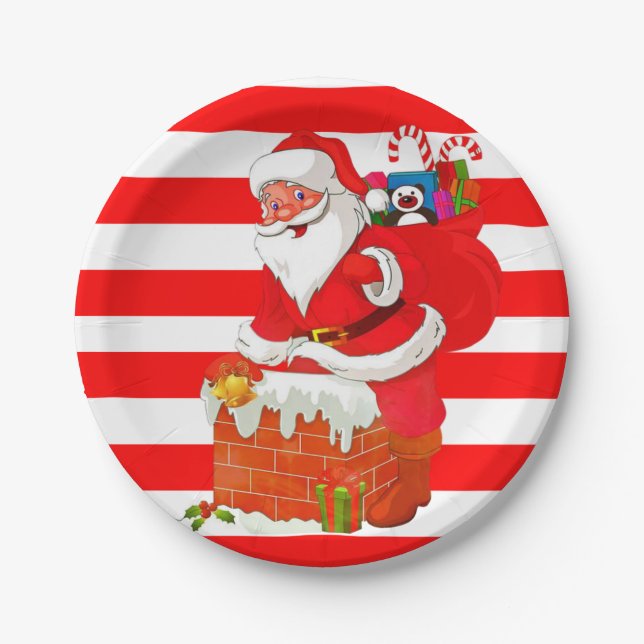 Weihnachts-Teller Pappteller (Vorderseite)