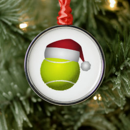Weihnachts-Tennis-Ball Silbernes Ornament