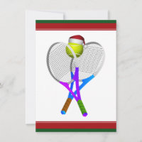 Weihnachts-Tennis-Ball und Rackets