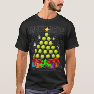 Weihnachts-Tennis Baskelball-Fußball-Breaker T-Shirt