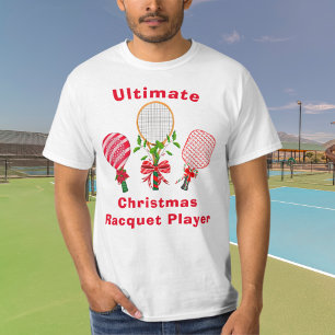 Weihnachts-Tennis-, Paddleball-, Pickleball-Spiele T-Shirt
